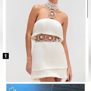 Patbo pearls fringe dress